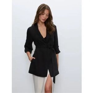 Aritzia Babaton Kahlo Robe Black Blazer Size M